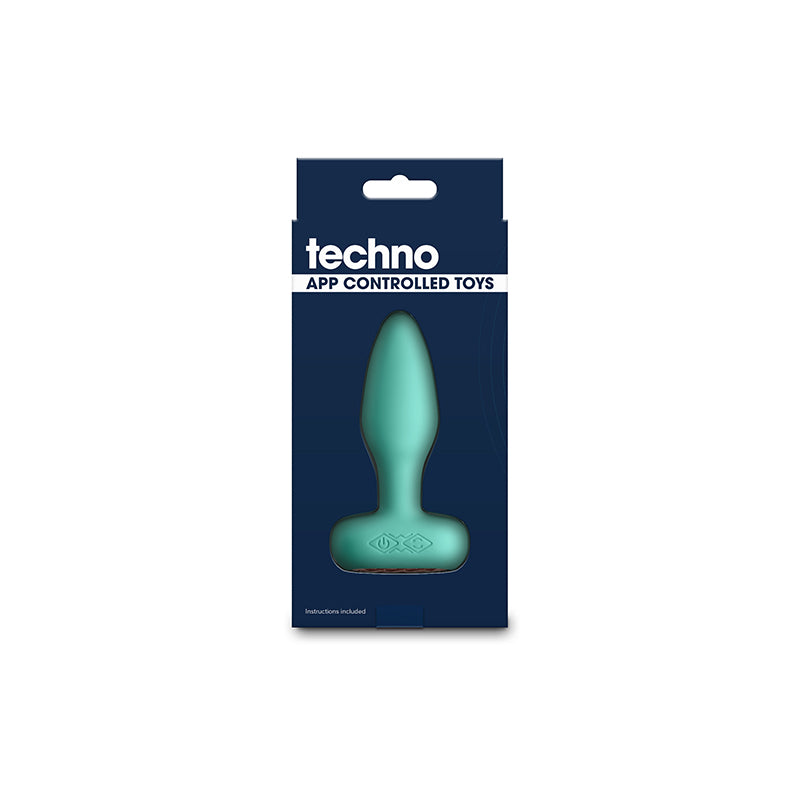Techno Prism Teal 10.9 Cm Usb Rechargeable Butt Plug With App Control