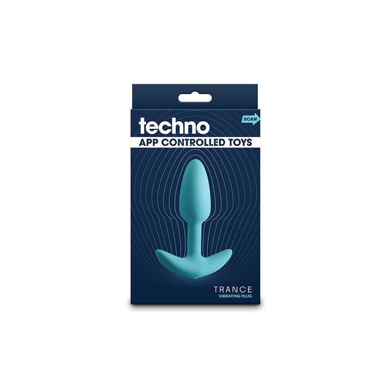 Techno Trance Blue 10.9 Cm Usb Rechargeable Butt Plug With App Control