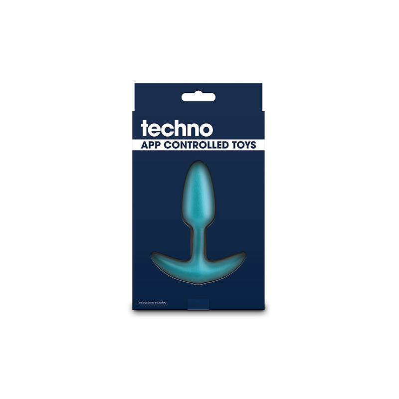 Techno Trance Blue 10.9 Cm Usb Rechargeable Butt Plug With App Control