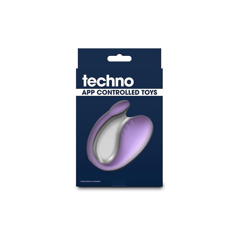 Techno Rave Purple Purple Usb Rechargeable Vibrator With App Control