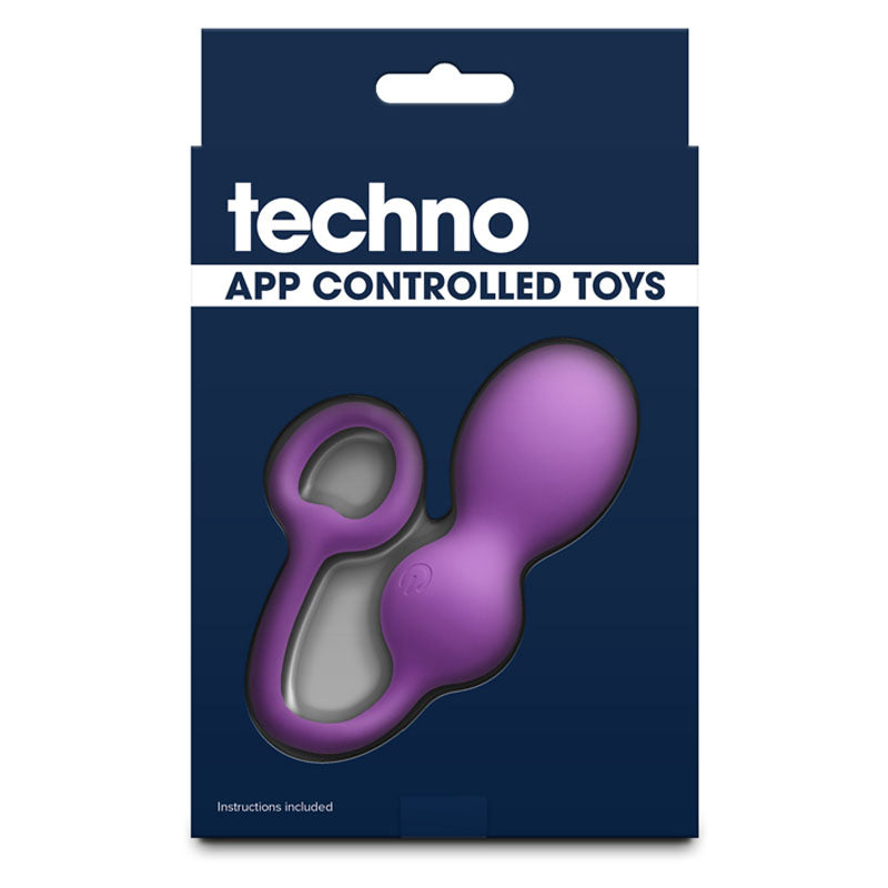 Techno Bop Purple Usb Rechargeable Vibrating Kegel Exerciser With App Contol