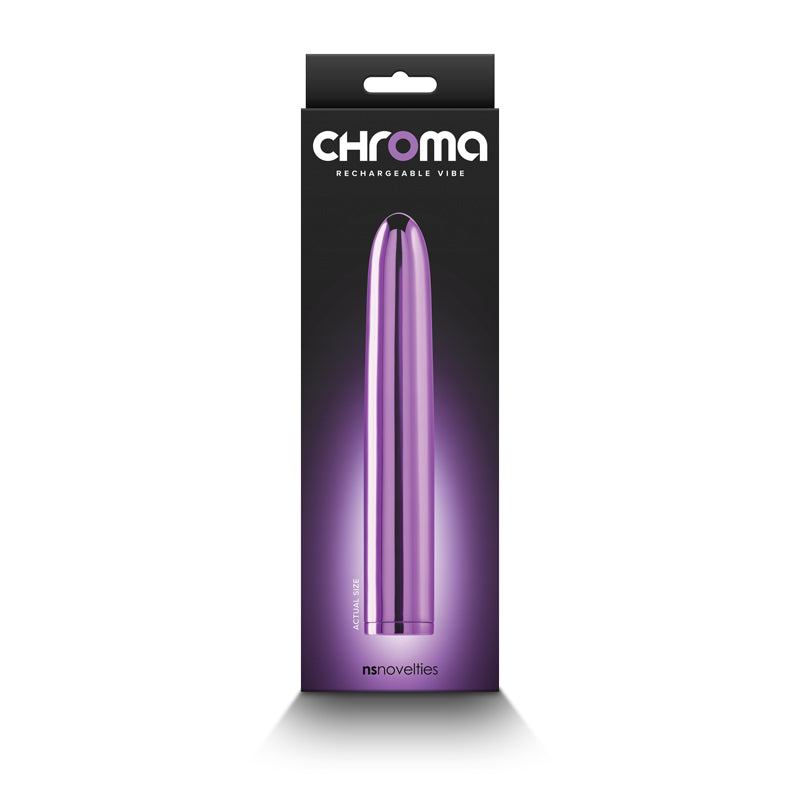 Chroma Purple Metallic Purple 17 Cm Usb Rechargeable Vibrator