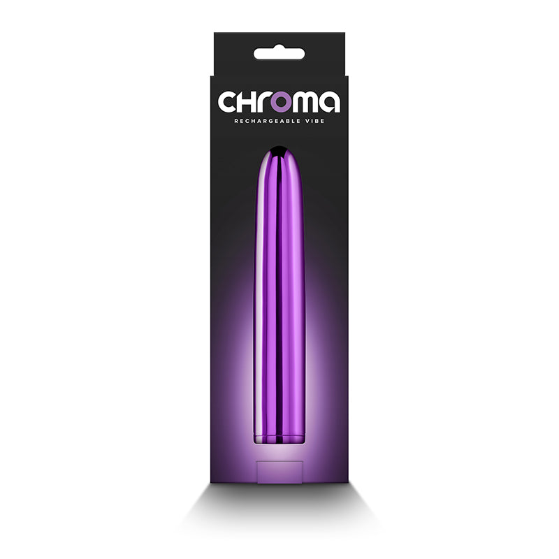 Chroma Purple Metallic Purple 17 Cm Usb Rechargeable Vibrator