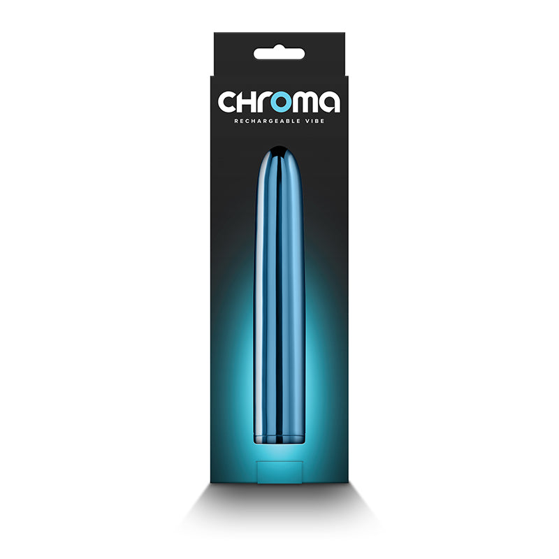Chroma Teal Metallic Teal 17 Cm Usb Rechargeable Vibrator
