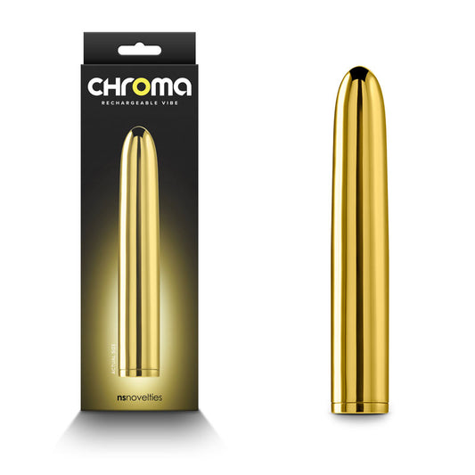 Chroma Gold Gold 17 Cm Usb Rechargeable Vibrator