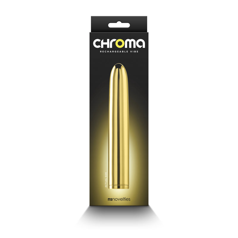 Chroma Gold Gold 17 Cm Usb Rechargeable Vibrator