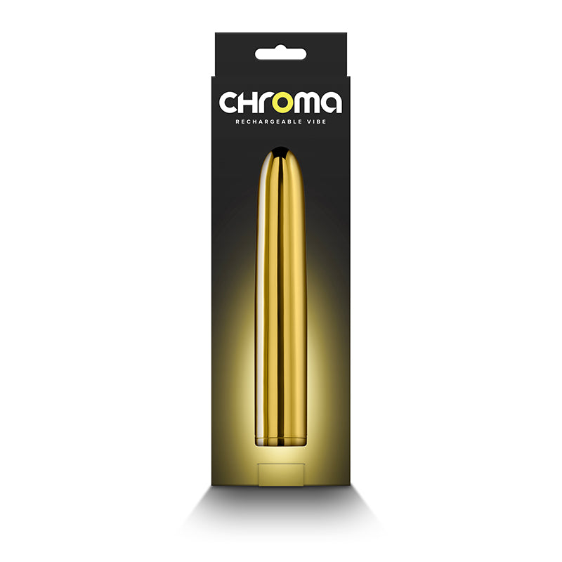 Chroma Gold Gold 17 Cm Usb Rechargeable Vibrator