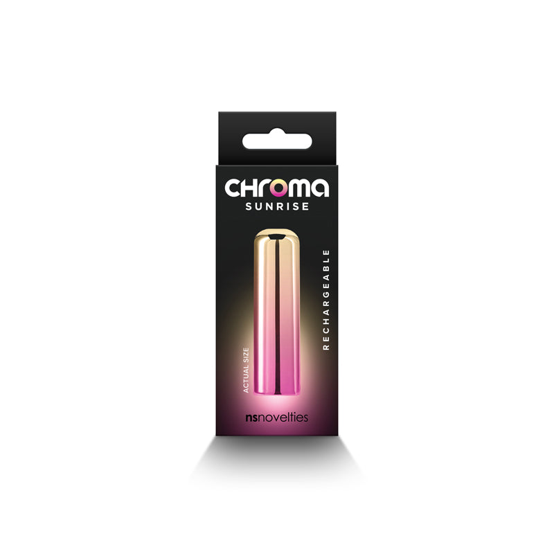Chroma Sunrise Small Metallic Pink/Gold 6.8 Cm Usb Rechargeable Bullet
