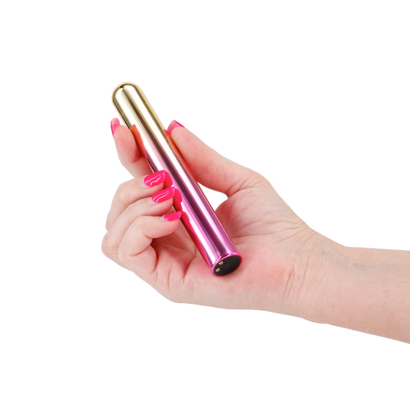 Chroma Sunrise Large Metallic Pink/Gold 13.8 Cm Usb Rechargeable Vibrator