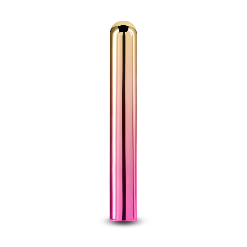 Chroma Sunrise Large Metallic Pink/Gold 13.8 Cm Usb Rechargeable Vibrator