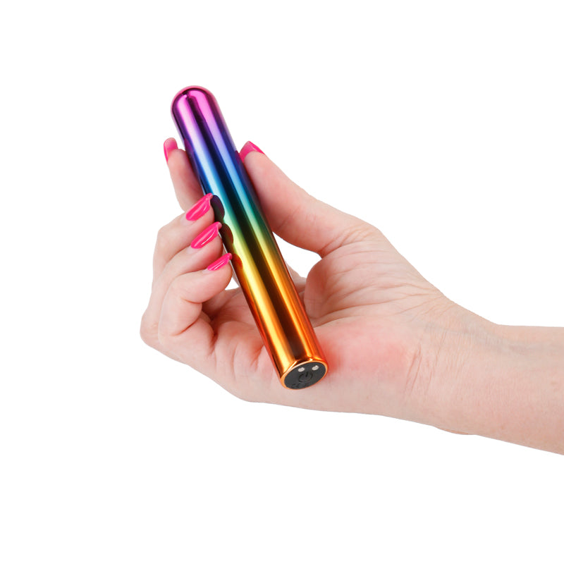 Chroma Rainbow Large Metallic Rainbow 13.8 Cm Usb Rechargeable Vibrator