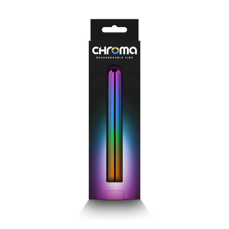 Chroma Rainbow Large Metallic Rainbow 13.8 Cm Usb Rechargeable Vibrator
