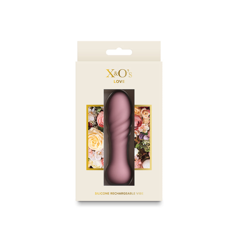 X & O's Love Dusty Rose 10.7 Cm Usb Rechargeable Bullet
