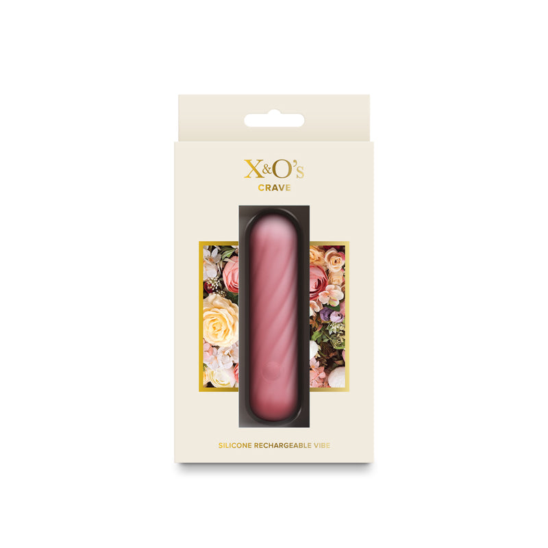 X & O's Crave Light Pink Light Pink 10.5 Cm Usb Rechargeable Bullet