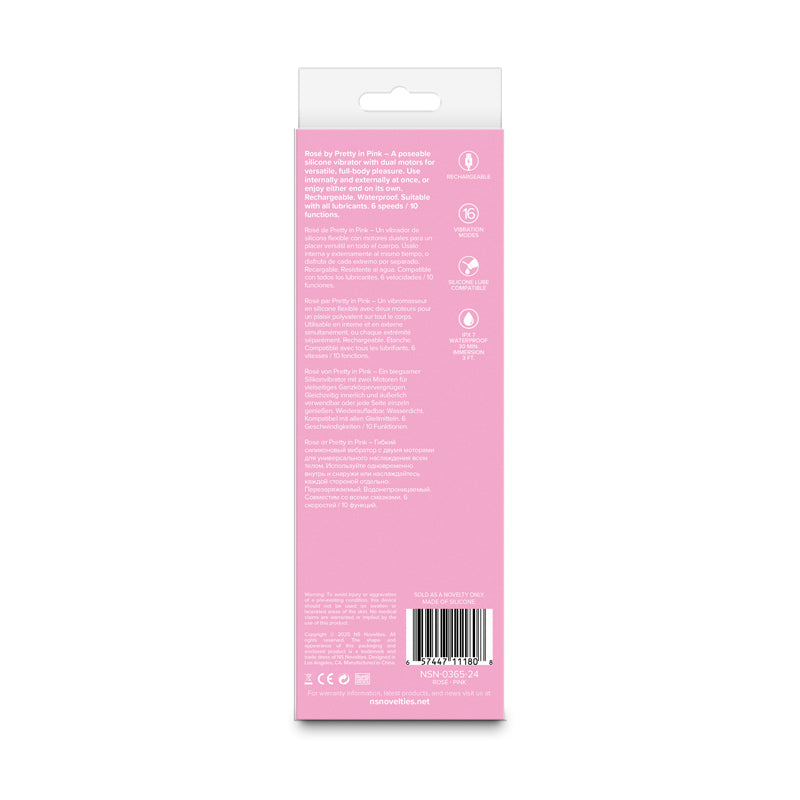 Pretty In Pink Rose Pink Pink 19.4 Cm Usb Rechargeable Vibrator