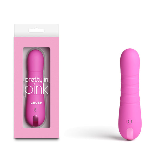 Pretty In Pink Crush Pink Pink 14.3 Cm Usb Rechargeable Vibrator