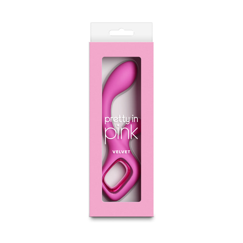 Pretty In Pink Velvet Pink Pink 18.7 Cm Usb Rechargeable Rabbit Vibrator