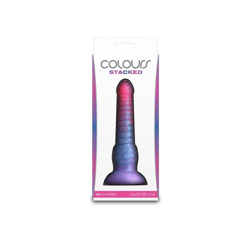 Colours Stacked 6'' Dildo Pink/Blue Pink/Blue 16 Cm Fantasy Dildo
