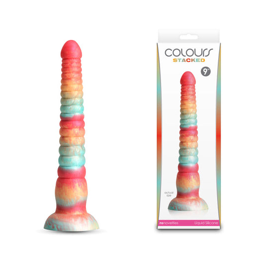 Colours Stacked 9'' Dildo Red/Gold Red/Gold 23 Cm Fantasy Dildo