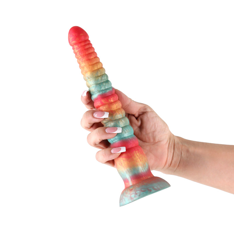 Colours Stacked 9'' Dildo Red/Gold Red/Gold 23 Cm Fantasy Dildo