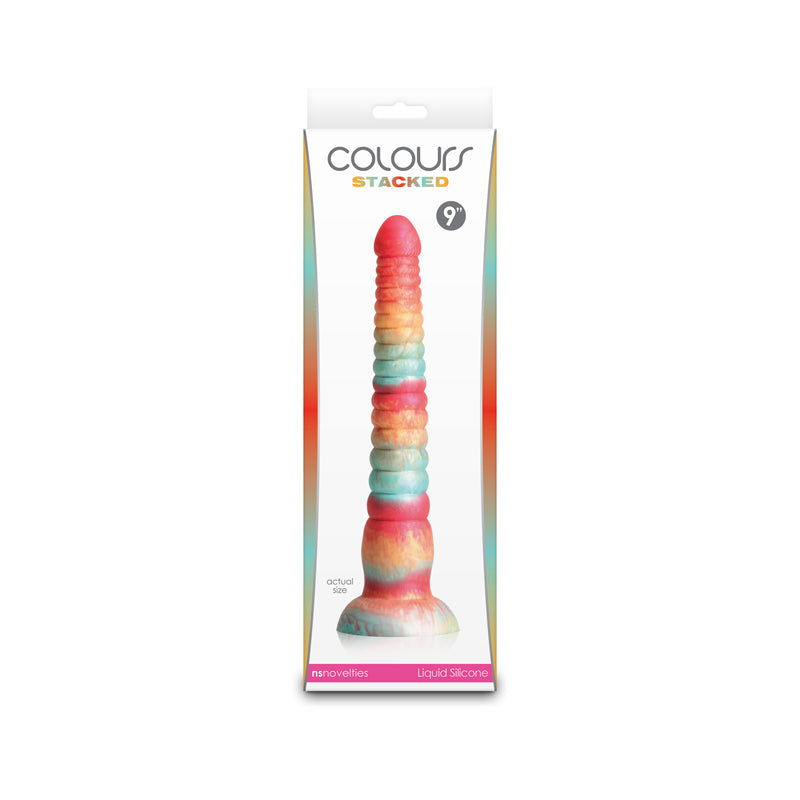 Colours Stacked 9'' Dildo Red/Gold Red/Gold 23 Cm Fantasy Dildo