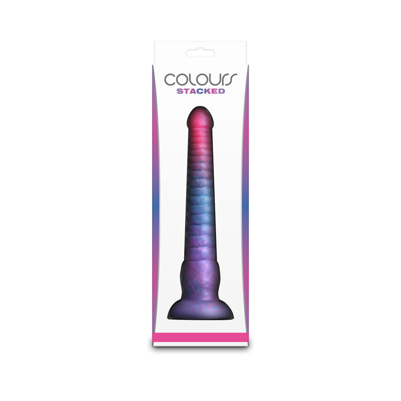 Colours Stacked 9'' Dildo Pink/Blue Pink/Blue 23 Cm Fantasy Dildo