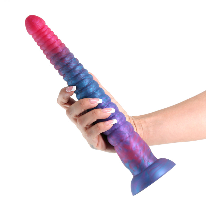 Colours Stacked 12'' Dildo Pink/Blue Pink/Blue 30.6 Cm Fantasy Dildo