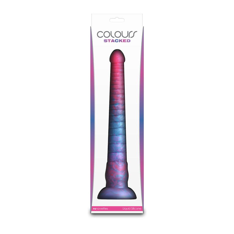 Colours Stacked 12'' Dildo Pink/Blue Pink/Blue 30.6 Cm Fantasy Dildo