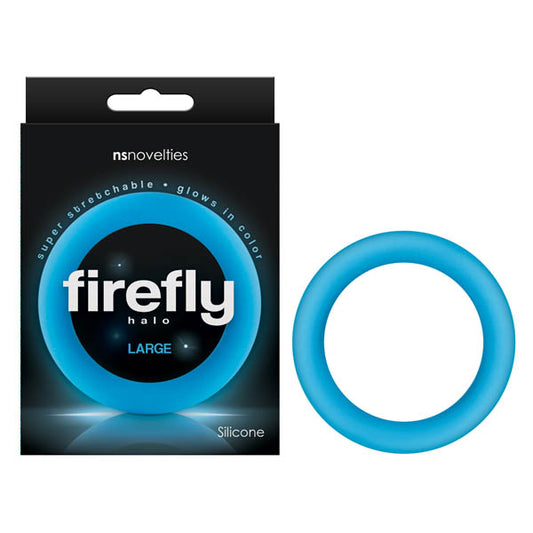Firefly Halo Glow In Dark Blue Large 60 Mm Cock Ring