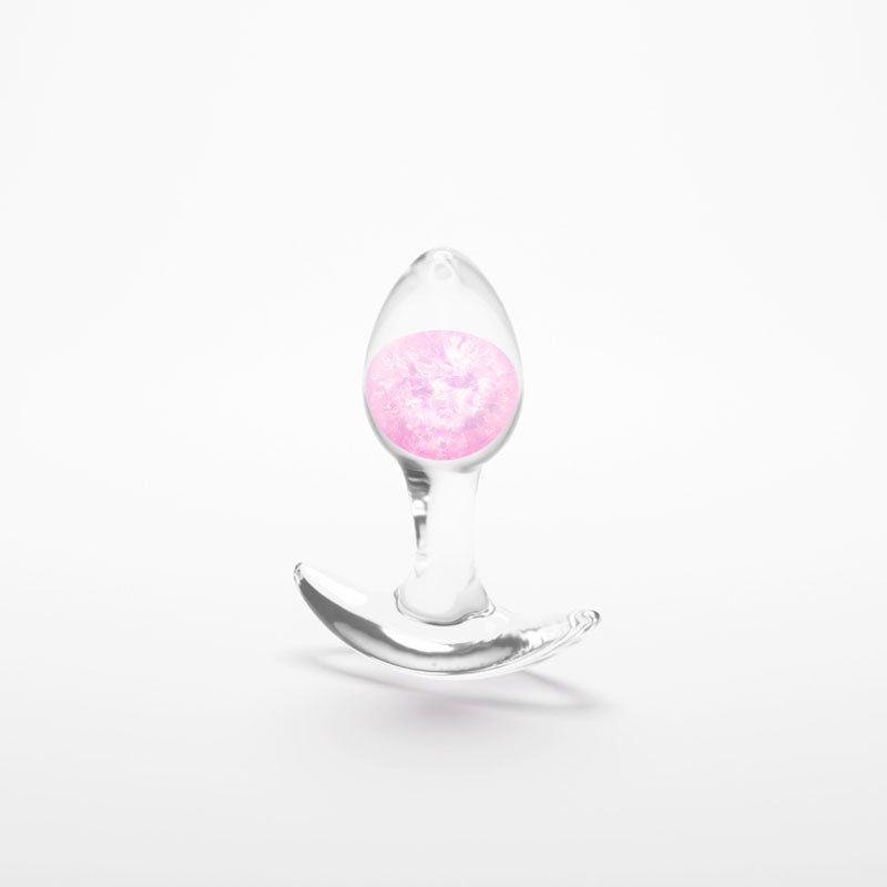 Glams Cosmic Small Pink Clear/Pink 8.1 Cm Small Butt Plug