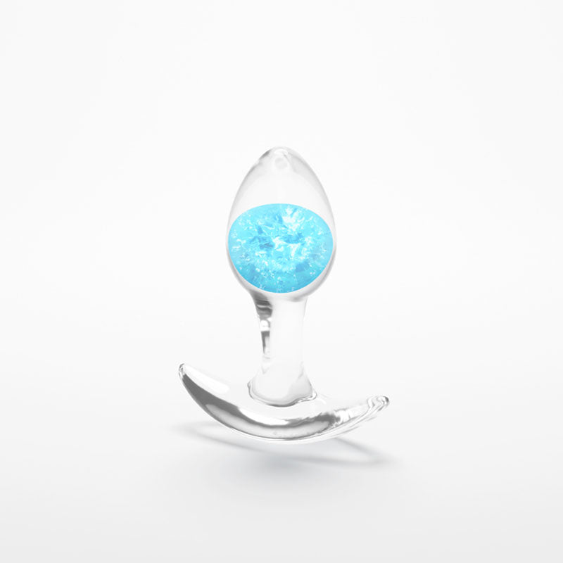 Glams Cosmic Small Blue Clear/Blue 8.1 Cm Small Butt Plug