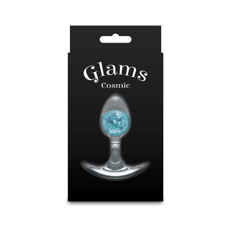 Glams Cosmic Small Blue Clear/Blue 8.1 Cm Small Butt Plug