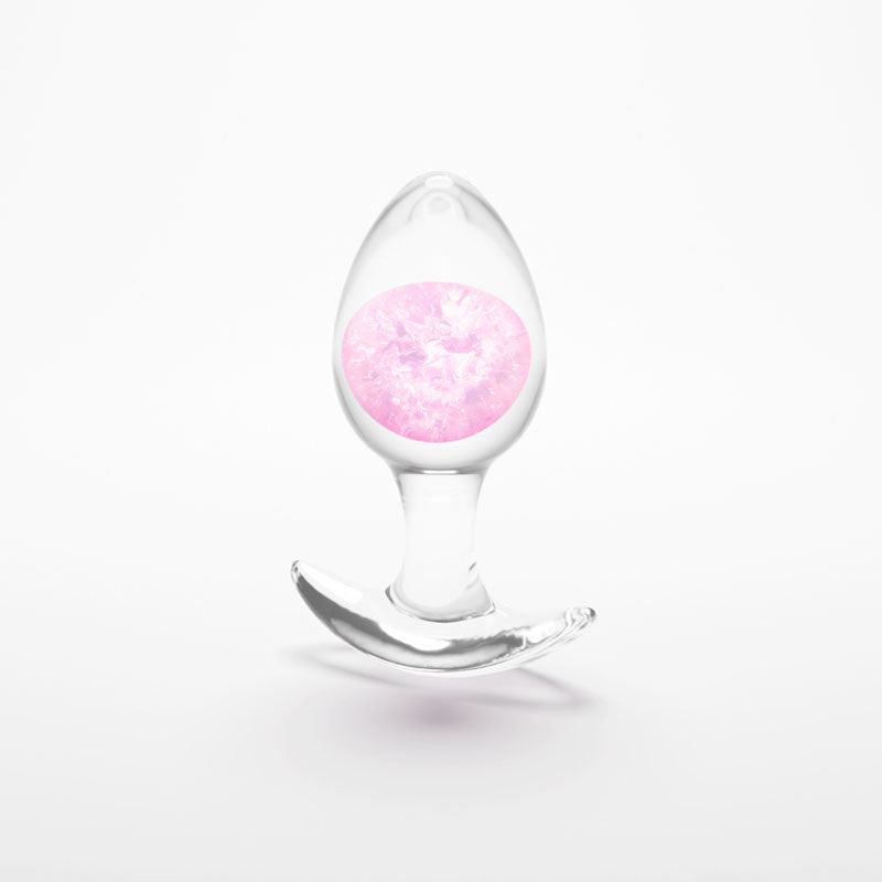 Glams Cosmic Medium Pink Clear/Pink 9.5 Cm Small Butt Plug