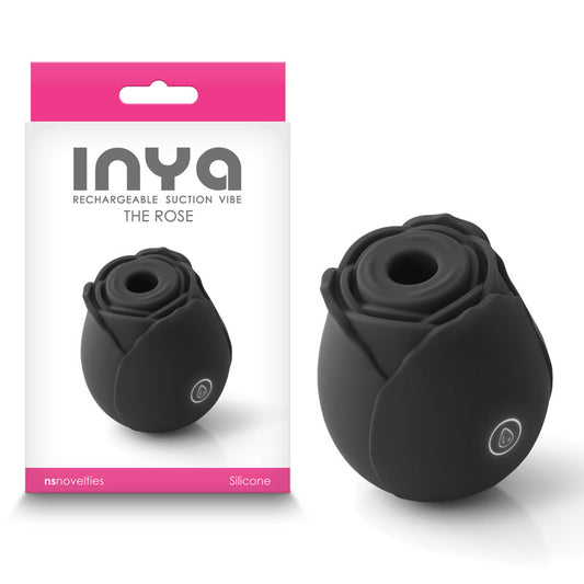 Inya The Rose Black Black Clitoral Air Pulsation Stimulator