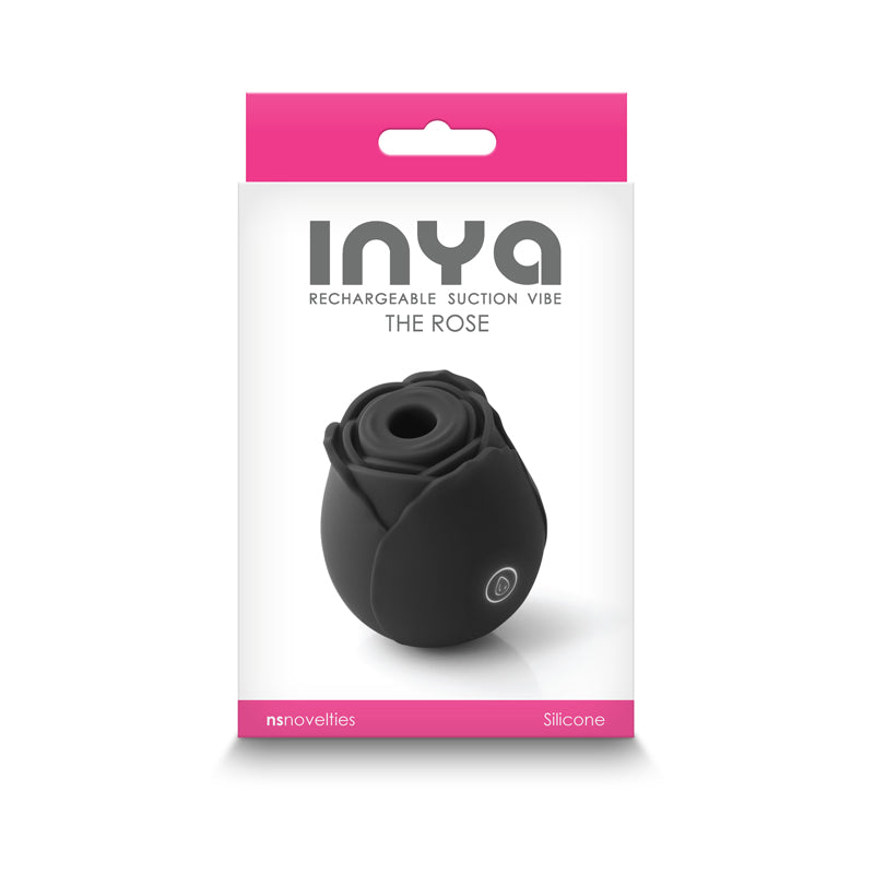 Inya The Rose Black Black Clitoral Air Pulsation Stimulator