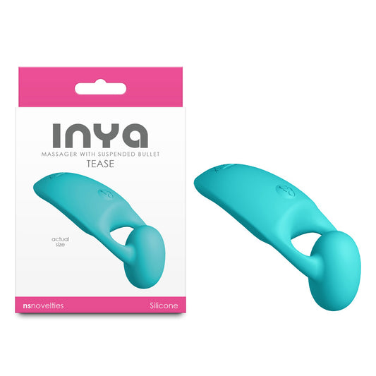 Inya Tease Teal Teal Usb Rechargeable Finger Stimulator