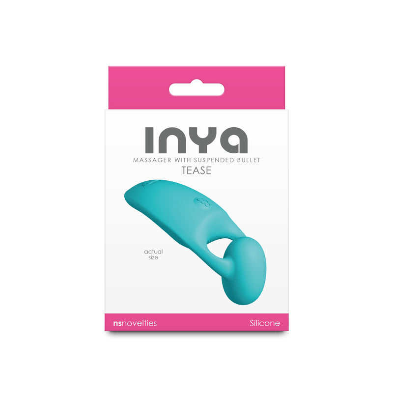 Inya Tease Teal Teal Usb Rechargeable Finger Stimulator