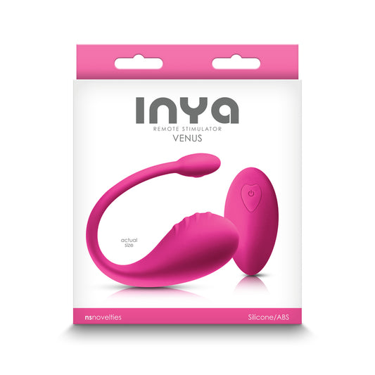 Inya Venus Pink Pink Usb Rechargeable Stimulator With Remote