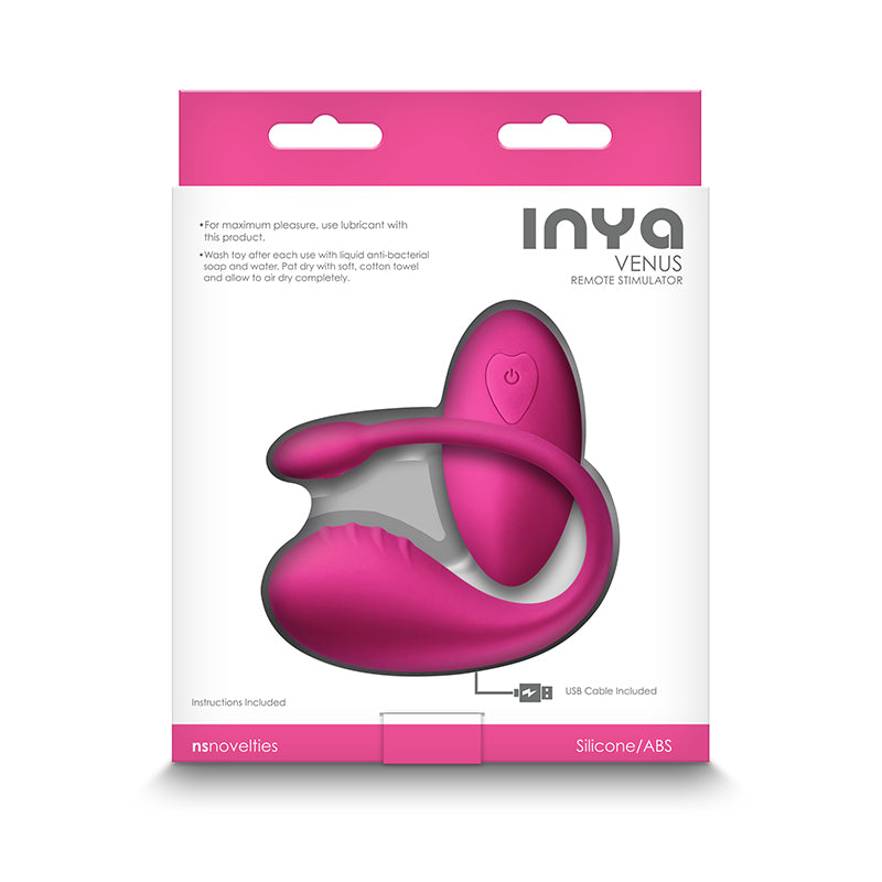 Inya Venus Pink Pink Usb Rechargeable Stimulator With Remote