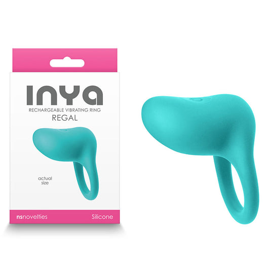 Inya Regal Teal Teal Usb Rechargeable Finger Stimulator