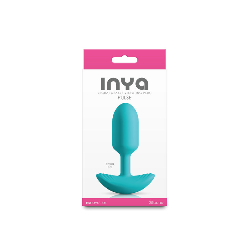 Inya Pulse Teal Teal 11 Cm Usb Rechargeable Vibrating Butt Plug