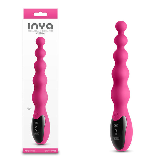 Inya Virtua Pink Pink 23.9 Cm Usb Rechargeable Beaded Vibrator