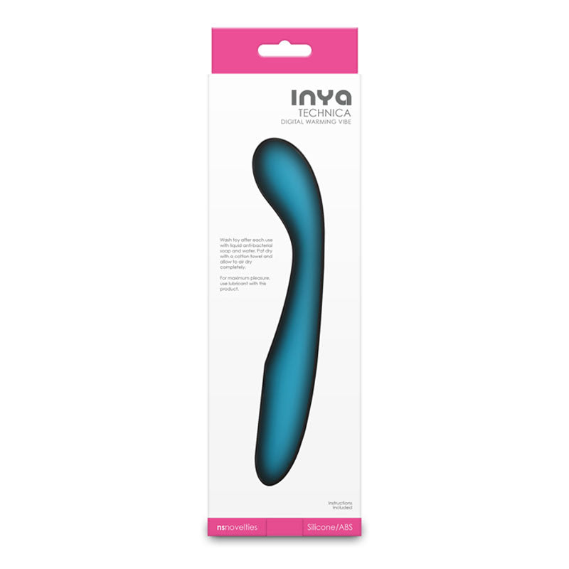 Inya Technica Teal Teal 19.2 Cm Usb Rechargeable Warming Vibrator