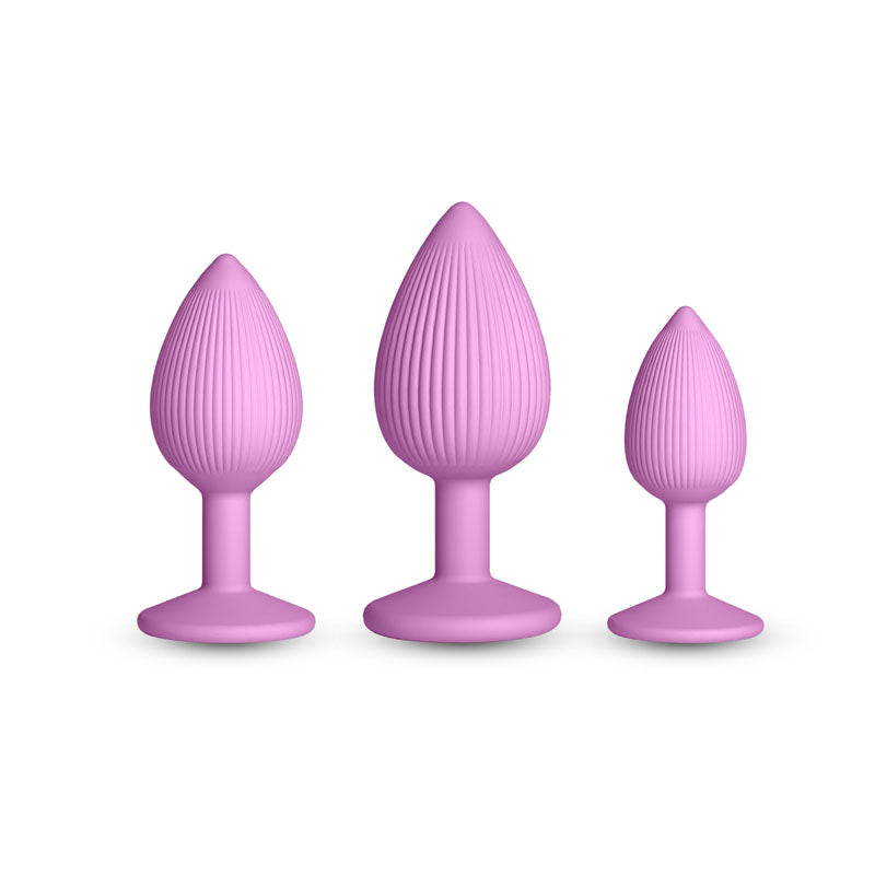 Inya Triple Ace Kit Blush Pink Butt Plugs Set Of 3 Sizes