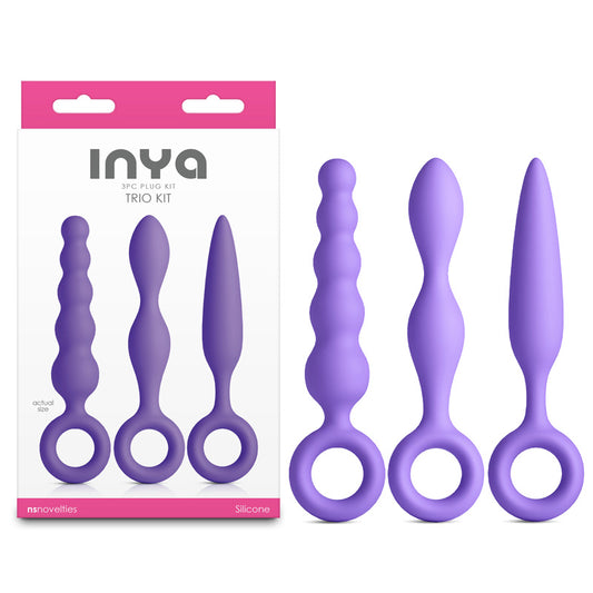 Inya Trio Kit Purple Purple Anal Plugs Set Of 3