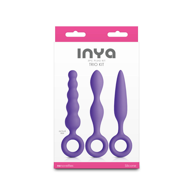 Inya Trio Kit Purple Purple Anal Plugs Set Of 3