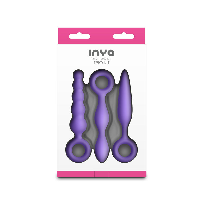 Inya Trio Kit Purple Purple Anal Plugs Set Of 3