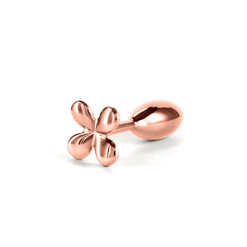 Rear Assets Clover Rose Gold Rose Gold 9.2 Cm Metallic Butt Plug