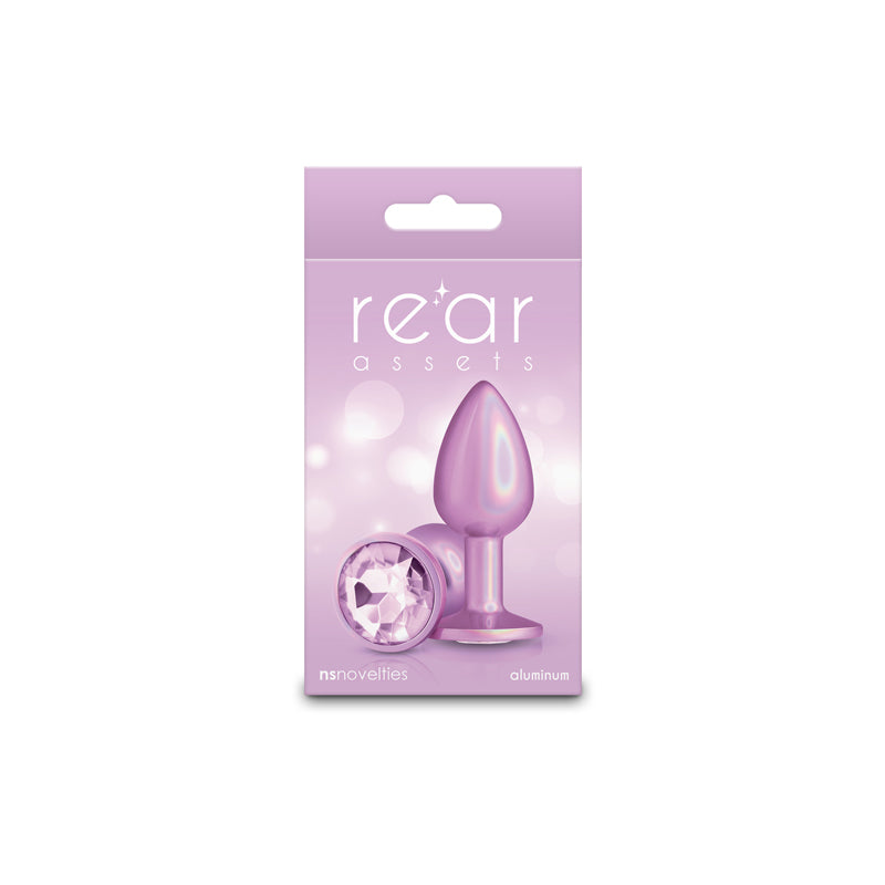 Rear Assets Iridescent Small Pink Iridescent Pink 7.1 Cm Small Butt Plug
