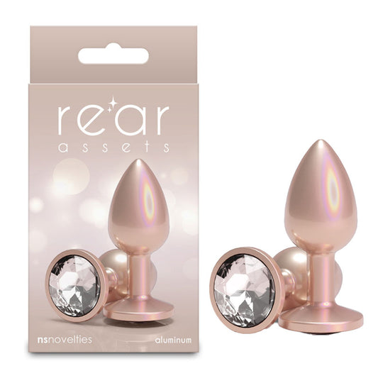 Rear Assets Iridescent Small Champagne Iridescent Champagne 7.1 Cm Small Butt Plug